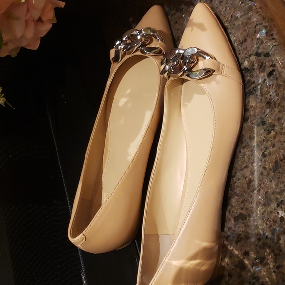 NEW Marc Fisher 9.5 nude Seluna pointed toe flat - Picture 10 of 11